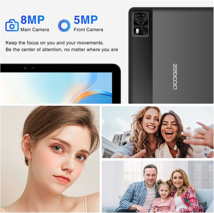 DOOGEE T10E Android 13 Tablet Dual 4G LTE+5G WiFi 9GB + 128GB(1TB TF), 10-calowy tablet dotykowy z ośmiordzeniowym procesorem,