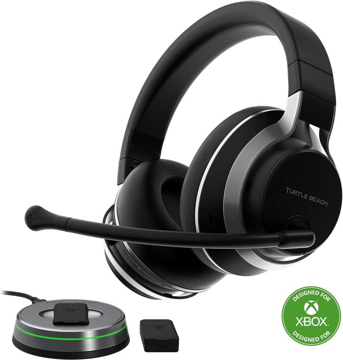 Turtle Beach Stealth Pro TBS-3365-02 Gamingowe Słuchawki Bezprzewodowe, Czarny, 21,69 x 9,5 x 24,31 cm