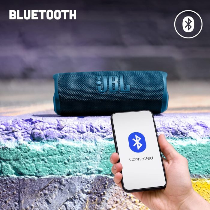 Jbl Flip 6 JBLFLIP6BLKEU Głośnik Bluetooth, Czarny, 17.8 x 7.2 x 6.8 cm