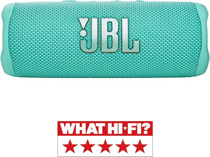 Jbl Flip 6 JBLFLIP6BLKEU Głośnik Bluetooth, Czarny, 17.8 x 7.2 x 6.8 cm