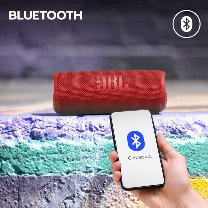 Jbl Flip 6 JBLFLIP6BLKEU Głośnik Bluetooth, Czarny, 17.8 x 7.2 x 6.8 cm