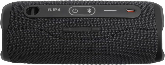 Jbl Flip 6 JBLFLIP6BLKEU Głośnik Bluetooth, Czarny, 17.8 x 7.2 x 6.8 cm