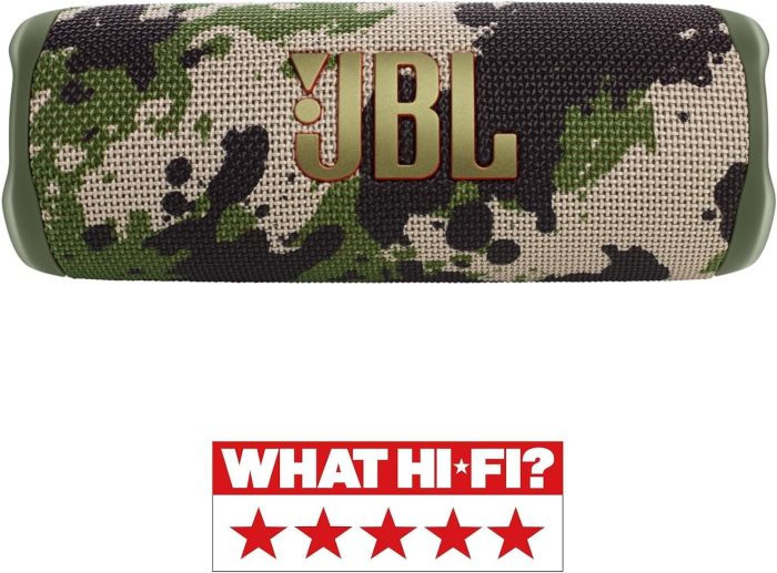 Jbl Flip 6 JBLFLIP6BLKEU Głośnik Bluetooth, Czarny, 17.8 x 7.2 x 6.8 cm