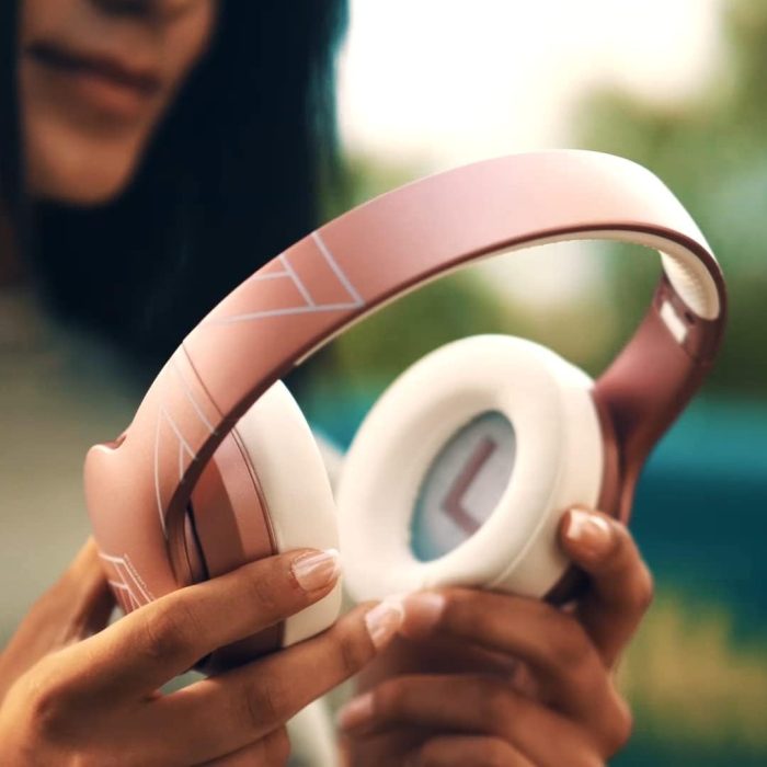 PowerLocus P6 Słuchawki Bezprzewodowe Nauszne, Bluetooth 5.3, super basowy dźwięk stereo Hi-Fi, 40 godzin czasu pracy baterii,