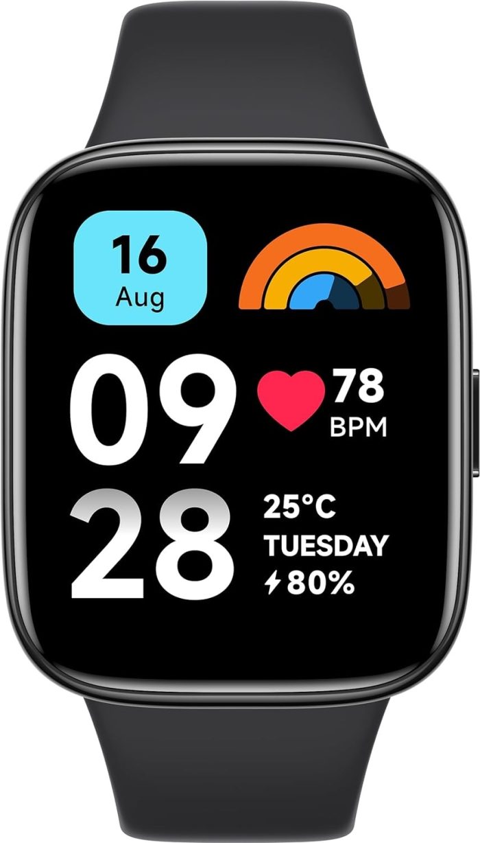 Xiaomi Redmi Watch 3 Active - połączenia Bluetooth, 1,83-calowy wyświetlacz LCD, monitor tętna, 100 trybów sportowych, do 12 dni