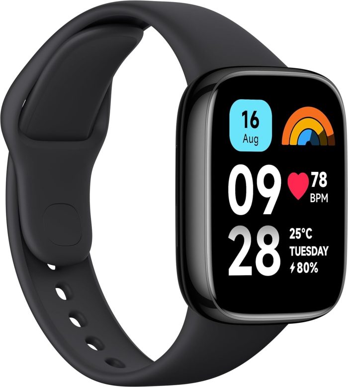 Xiaomi Redmi Watch 3 Active - połączenia Bluetooth, 1,83-calowy wyświetlacz LCD, monitor tętna, 100 trybów sportowych, do 12 dni