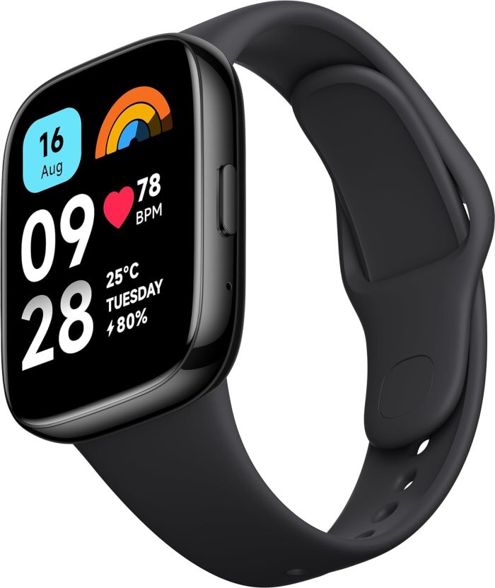 Xiaomi Redmi Watch 3 Active - połączenia Bluetooth, 1,83-calowy wyświetlacz LCD, monitor tętna, 100 trybów sportowych, do 12 dni
