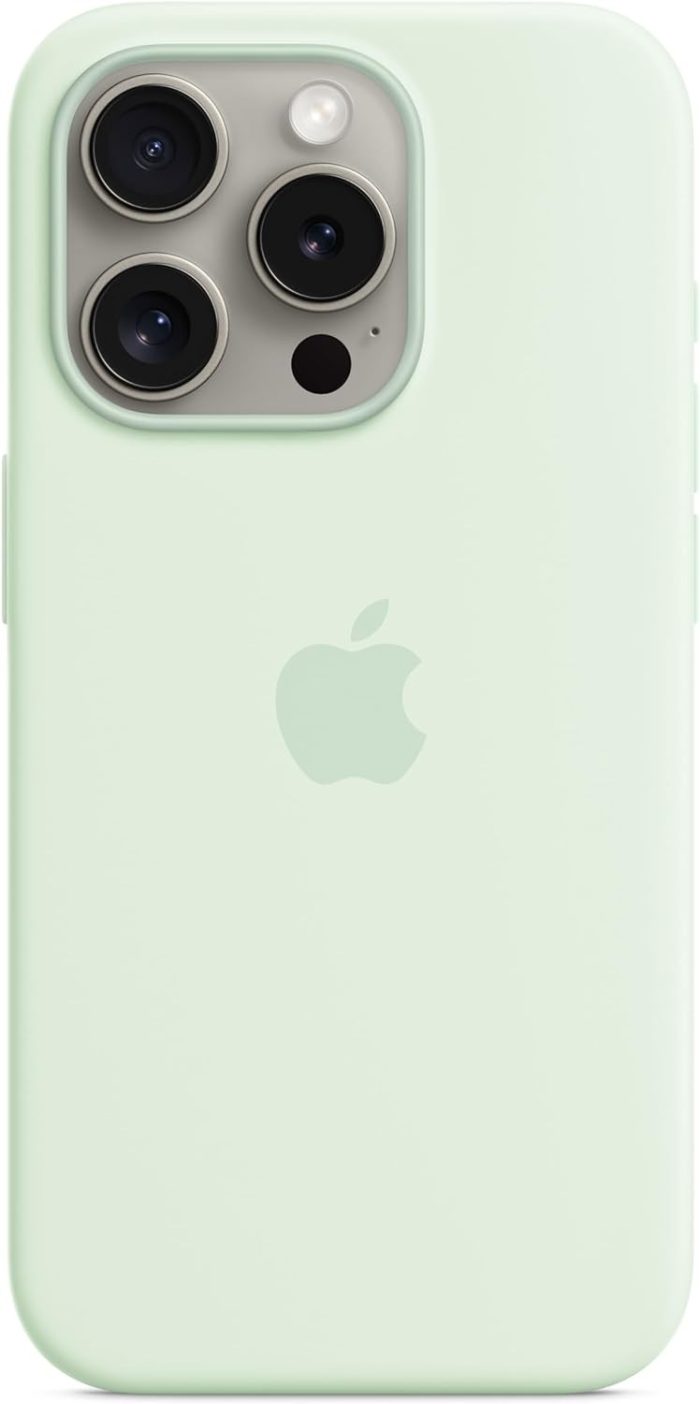 Apple Silikonowe etui z MagSafe do iPhone’a 15 Pro – popielaty brąz ​​​​​​​