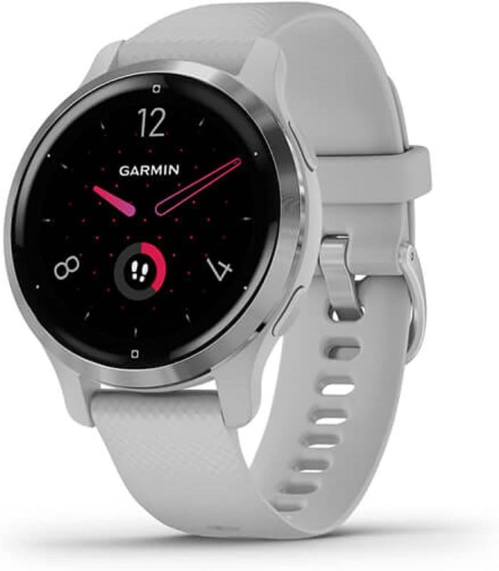 Garmin Venu 2S – smukły zegarek fitness GPS z bardzo ostrym ekranem dotykowym AMOLED 1,1", funkcje zdrowotne, ponad 25