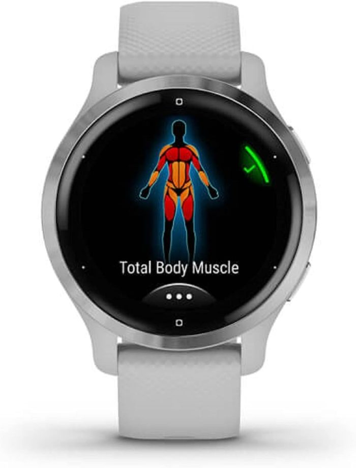 Garmin Venu 2S – smukły zegarek fitness GPS z bardzo ostrym ekranem dotykowym AMOLED 1,1", funkcje zdrowotne, ponad 25