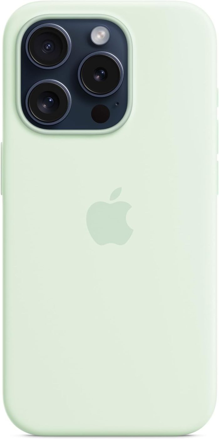 Apple Silikonowe etui z MagSafe do iPhone’a 15 Pro – popielaty brąz ​​​​​​​