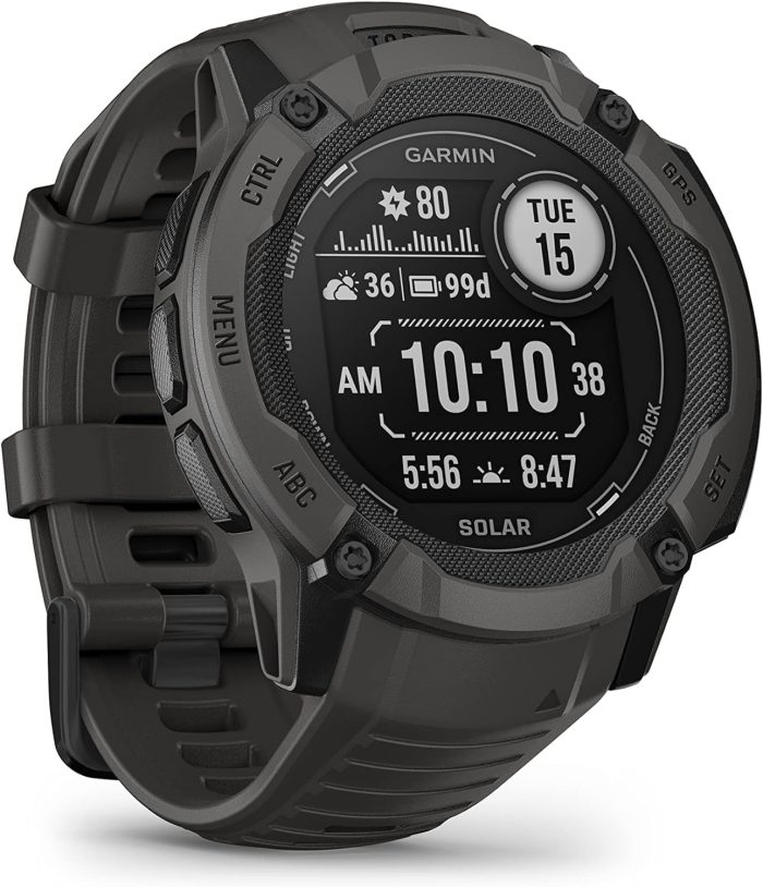 Garmin Instinct 2X Solar Tactica 010-02805-00 Smartwatch, Czarny, XL