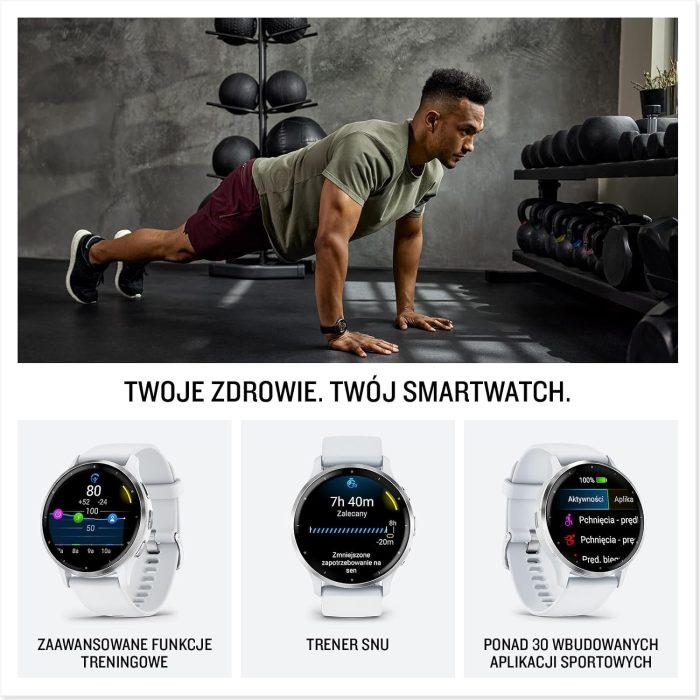 Garmin Uniseks Vivoactive 5 010-02862-13 Smartwatch, Metallic Orchid, 1,2"
