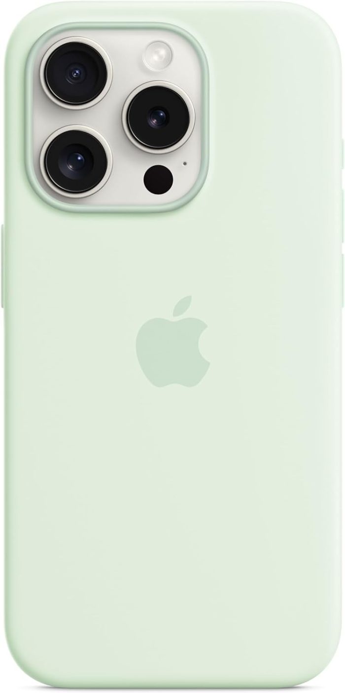Apple Silikonowe etui z MagSafe do iPhone’a 15 Pro – popielaty brąz ​​​​​​​