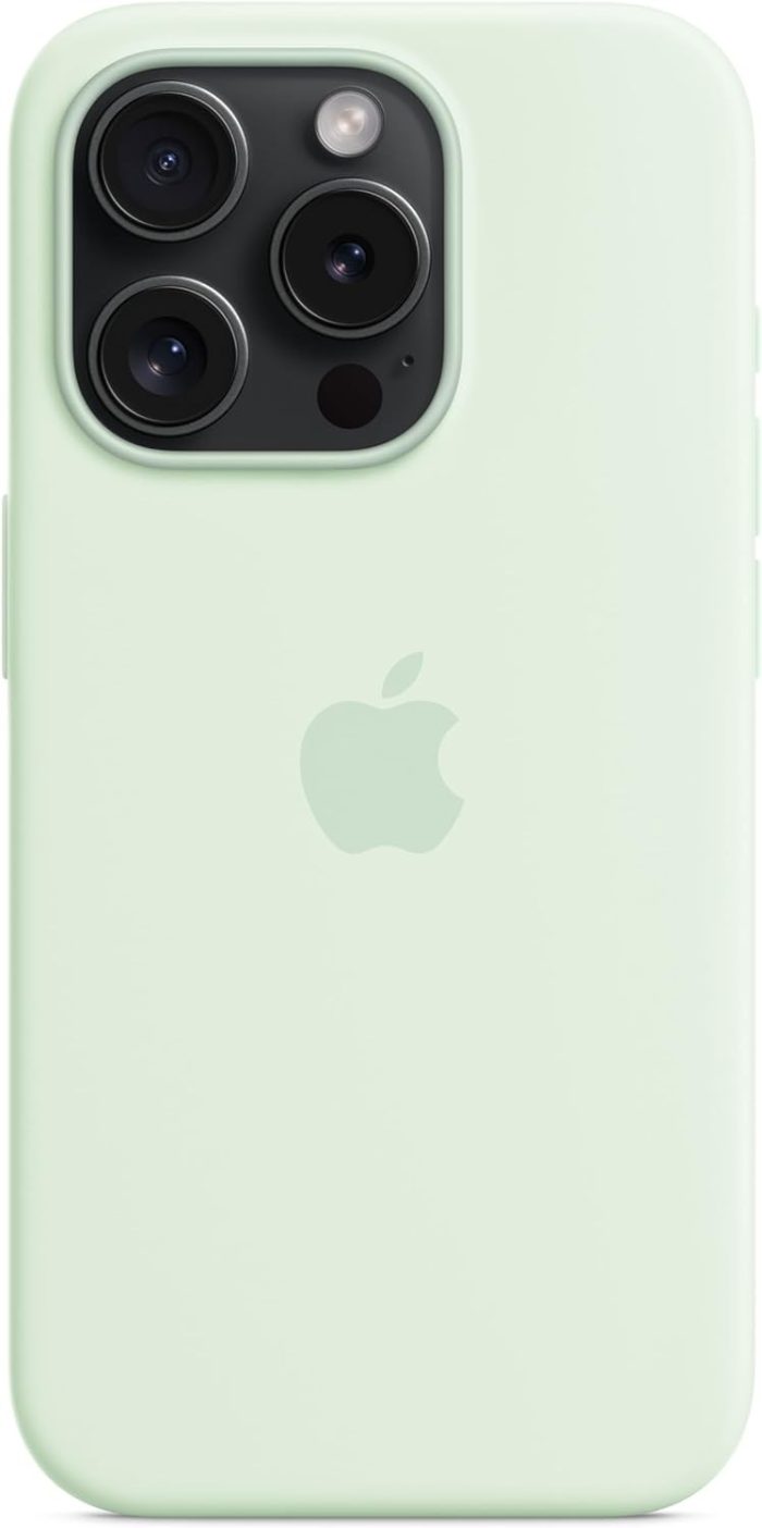 Apple Silikonowe etui z MagSafe do iPhone’a 15 Pro – popielaty brąz ​​​​​​​
