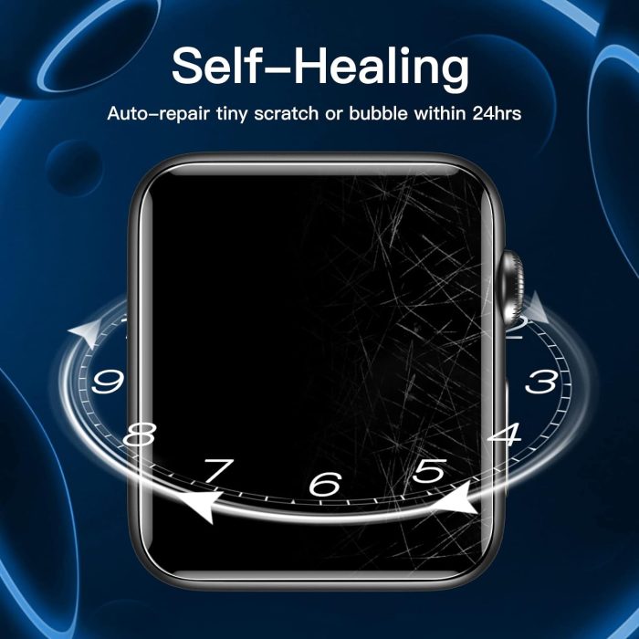 JETech Ochraniacz Ekranu dla Apple Watch SE (2022/2020) /Series 6 5 4 44 mm, Elastyczna Folia TPU, Odporny na Zarysowania HD