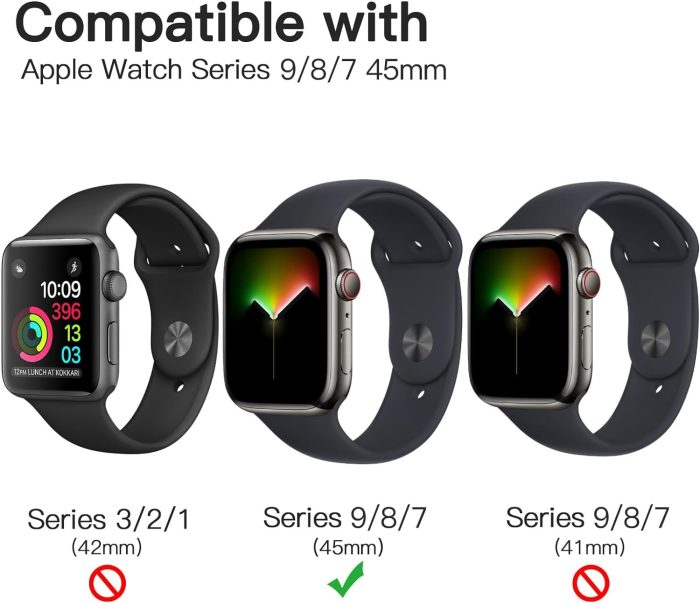 JETech Ochraniacz Ekranu dla Apple Watch SE (2022/2020) /Series 6 5 4 44 mm, Elastyczna Folia TPU, Odporny na Zarysowania HD