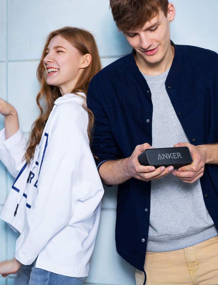 Anker SoundCore Przenośny Głośnik Bluetooth, 16.76 x 4.57 x 5.59 cm, Czarny