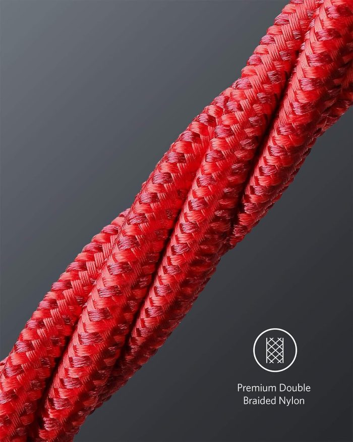 Anker Nylon USB-C na USB-C, kabel 100 W Type-C, 3 m, szybkie ładowanie, MacBook Pro 2020, iPad Pro 2020, Air 4, Galaxy S20 Plus