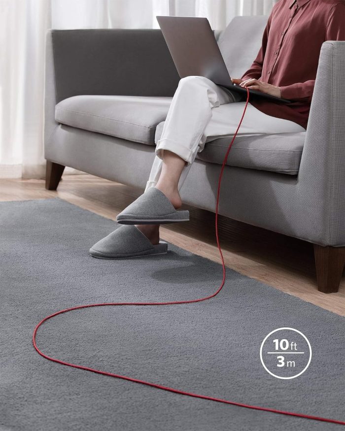 Anker Nylon USB-C na USB-C, kabel 100 W Type-C, 3 m, szybkie ładowanie, MacBook Pro 2020, iPad Pro 2020, Air 4, Galaxy S20 Plus