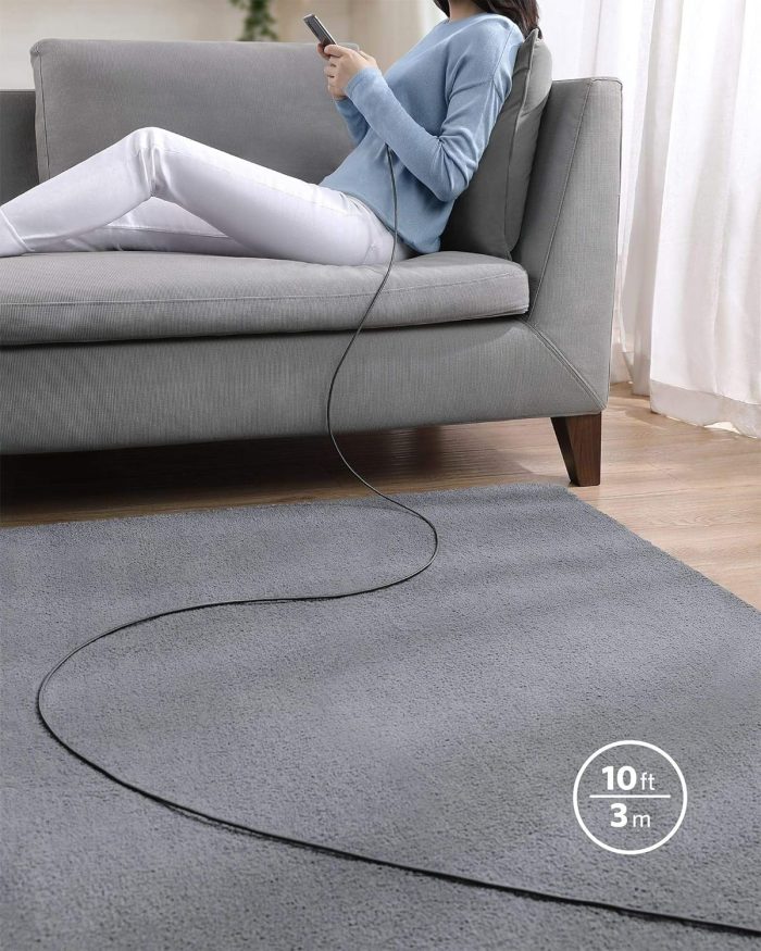 Anker Nylon USB-C na USB-C, kabel 100 W Type-C, 3 m, szybkie ładowanie, MacBook Pro 2020, iPad Pro 2020, Air 4, Galaxy S20 Plus