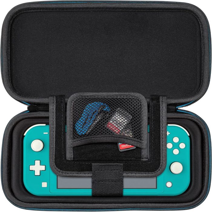 PDP Gaming Oficjalnie Licencjonowany Switch Pull-N-Go Travel Case - Mario - Semi-Hardshell Protection - Protective PU Leather -