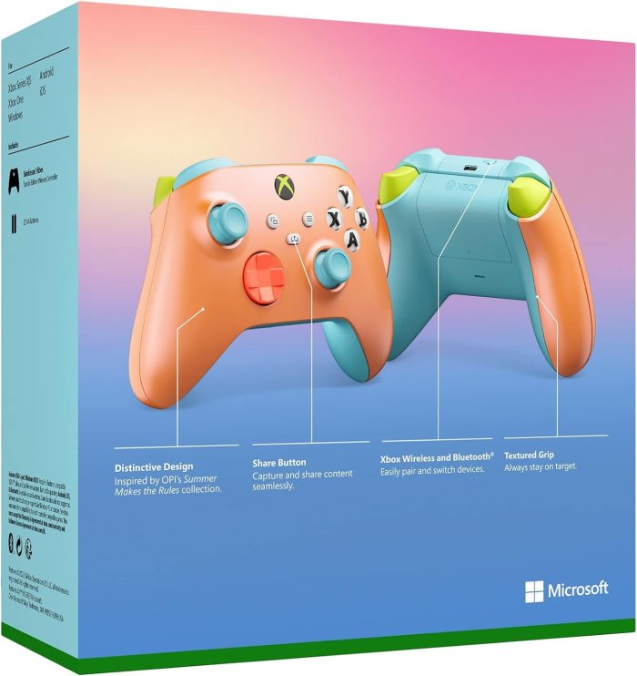 Xbox Kontroler Bezprzewodowy, Wersja Specjalna Nocturnal Vapor do Konsoli Xbox Series X|S, Xbox One i Urządzeń z Systemem