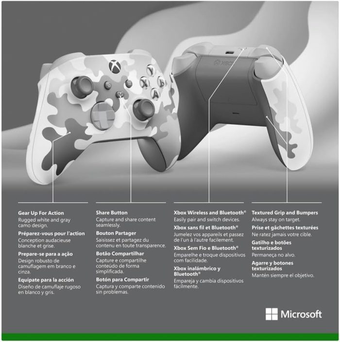 Xbox Kontroler Bezprzewodowy, Wersja Specjalna Nocturnal Vapor do Konsoli Xbox Series X|S, Xbox One i Urządzeń z Systemem