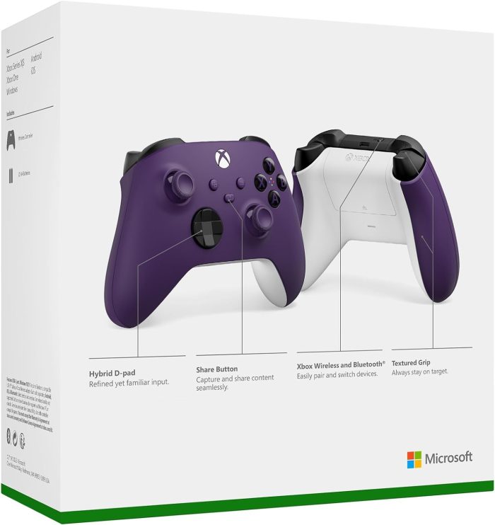 Xbox Kontroler Bezprzewodowy, Wersja Specjalna Nocturnal Vapor do Konsoli Xbox Series X|S, Xbox One i Urządzeń z Systemem