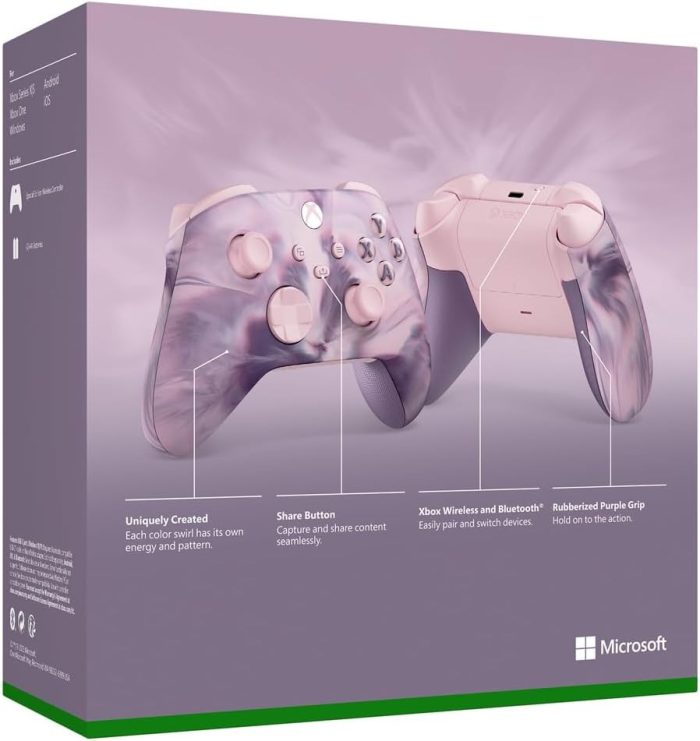 Xbox Kontroler Bezprzewodowy, Wersja Specjalna Nocturnal Vapor do Konsoli Xbox Series X|S, Xbox One i Urządzeń z Systemem
