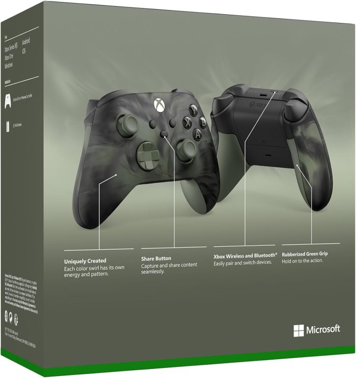Xbox Kontroler Bezprzewodowy, Wersja Specjalna Nocturnal Vapor do Konsoli Xbox Series X|S, Xbox One i Urządzeń z Systemem