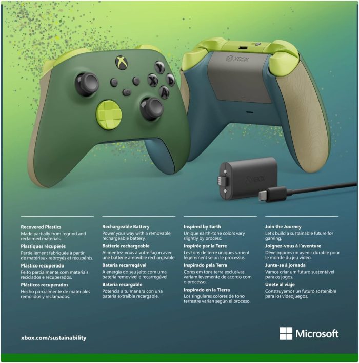 Xbox Kontroler Bezprzewodowy, Wersja Specjalna Nocturnal Vapor do Konsoli Xbox Series X|S, Xbox One i Urządzeń z Systemem