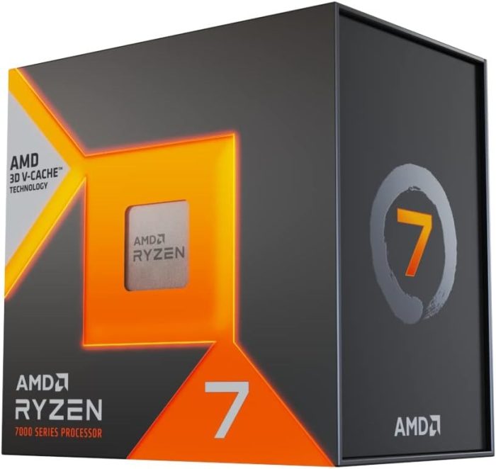 Amd Ryzen 7 7800X3D Procesor Komputerowy, Srebrny, 5,0 GHz