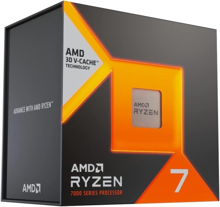 Amd Ryzen 7 7800X3D Procesor Komputerowy, Srebrny, 5,0 GHz