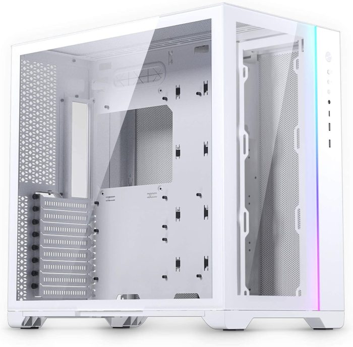 Magniumgear Neo Qube 2, dwukomorowe ATX Mid-Tower, oświetlenie cyfrowe RGB, panele ze szkła hartowanego, białe