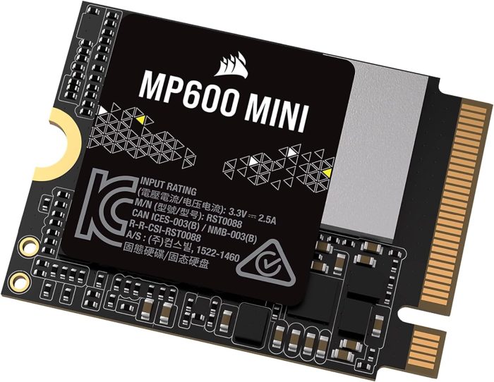 Corsair Mp600 Mini CSSD-F1000GBMP600MN Dysk Ssd, Czarny, 1 TB