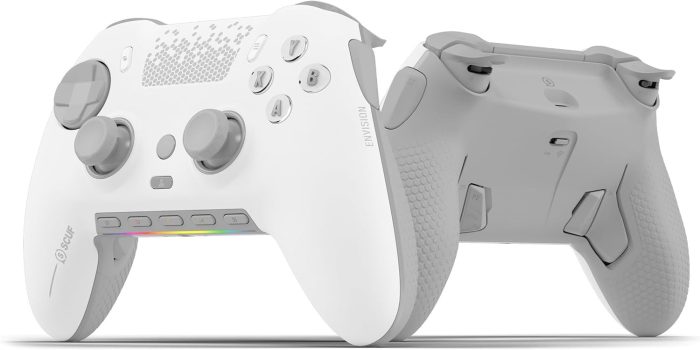 SCUF ENVISION PRO Bezprzewodowy Kontroler do Gier PC - Pięć Zdejmowanych Klawiszy G - Zdejmowane Tylne Łopatki - Natychmiastowe