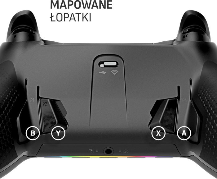 SCUF ENVISION PRO Bezprzewodowy Kontroler do Gier PC - Pięć Zdejmowanych Klawiszy G - Zdejmowane Tylne Łopatki - Natychmiastowe