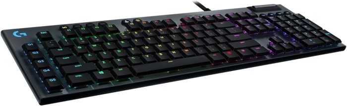 Logitech G815 Lightsync Rgb Mechanical Gaming Keyboard, Mechaniczna Klawiatura Do Gier Lightsync Rgb, Linear Przełączniki,Pc/Mac