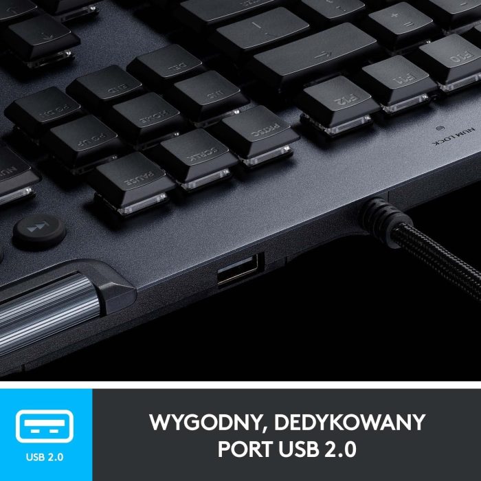 Logitech G815 Lightsync Rgb Mechanical Gaming Keyboard, Mechaniczna Klawiatura Do Gier Lightsync Rgb, Linear Przełączniki,Pc/Mac