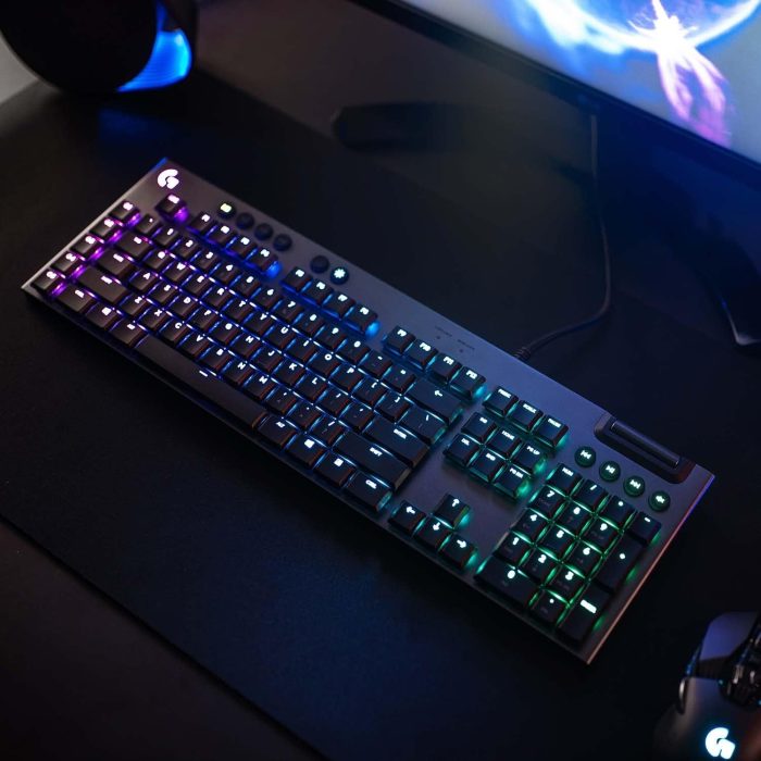 Logitech G815 Lightsync Rgb Mechanical Gaming Keyboard, Mechaniczna Klawiatura Do Gier Lightsync Rgb, Linear Przełączniki,Pc/Mac