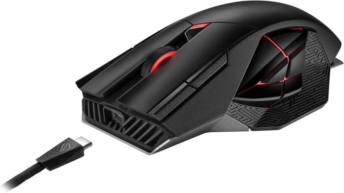 Asus Rog Spatha X 90MP0220-BMUA00 Mysz dla Graczy, Czarny