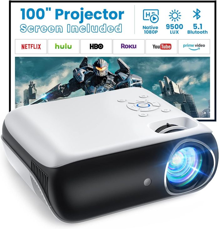 Topvision Native Projektor, Biały/Szary, 40"-200"