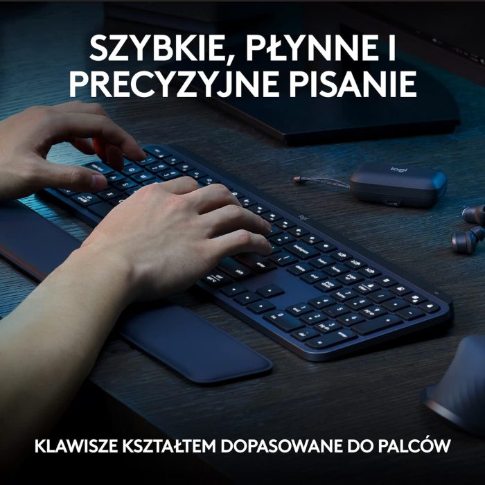 Logitech MX Master 3S - ergonomiczna mysz bezprzewodowa z ultraszybkim przewijaniem, 8K DPI, działa nawet na szkle, ciche