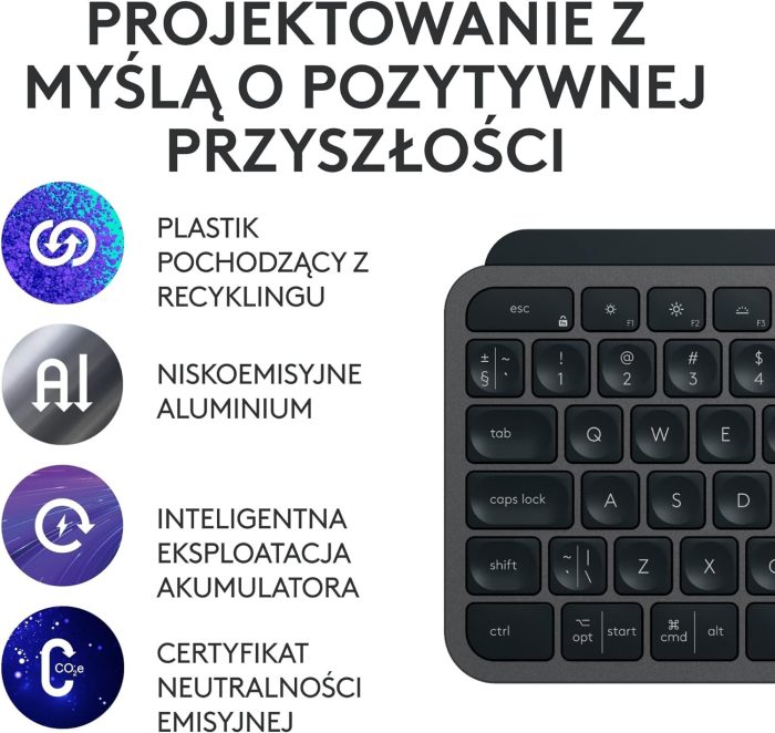 Logitech MX Master 3S - ergonomiczna mysz bezprzewodowa z ultraszybkim przewijaniem, 8K DPI, działa nawet na szkle, ciche