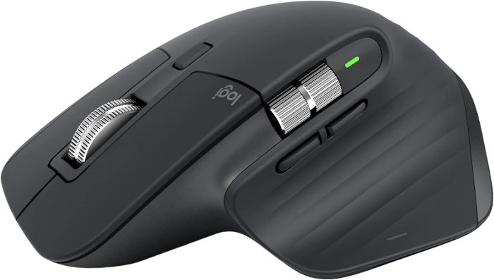 Logitech MX Master 3S - ergonomiczna mysz bezprzewodowa z ultraszybkim przewijaniem, 8K DPI, działa nawet na szkle, ciche