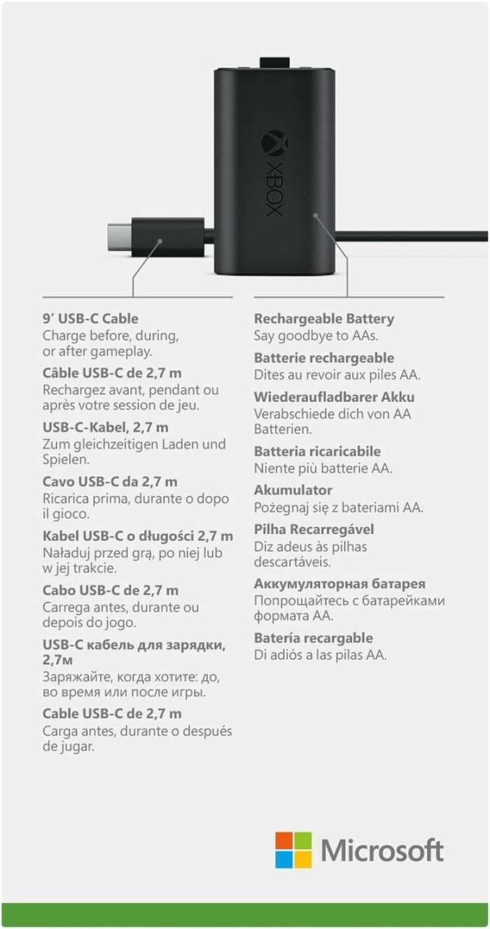 Zestaw do ładowania USB Xbox Play do Xbox Series X