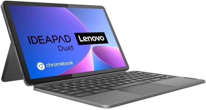 Lenovo Chromebook IdeaPad Duet 3 tablet 2 w 1, wyświetlacz dotykowy 2K 10,9", Qualcomm Snapdragon 7c Gen 2, 4 GB RAM, dysk SSD