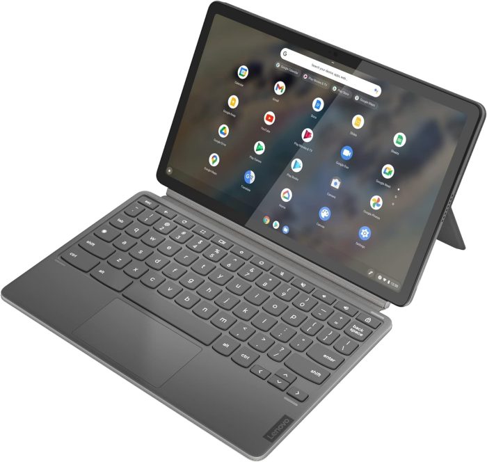 Lenovo Chromebook IdeaPad Duet 3 tablet 2 w 1, wyświetlacz dotykowy 2K 10,9", Qualcomm Snapdragon 7c Gen 2, 4 GB RAM, dysk SSD