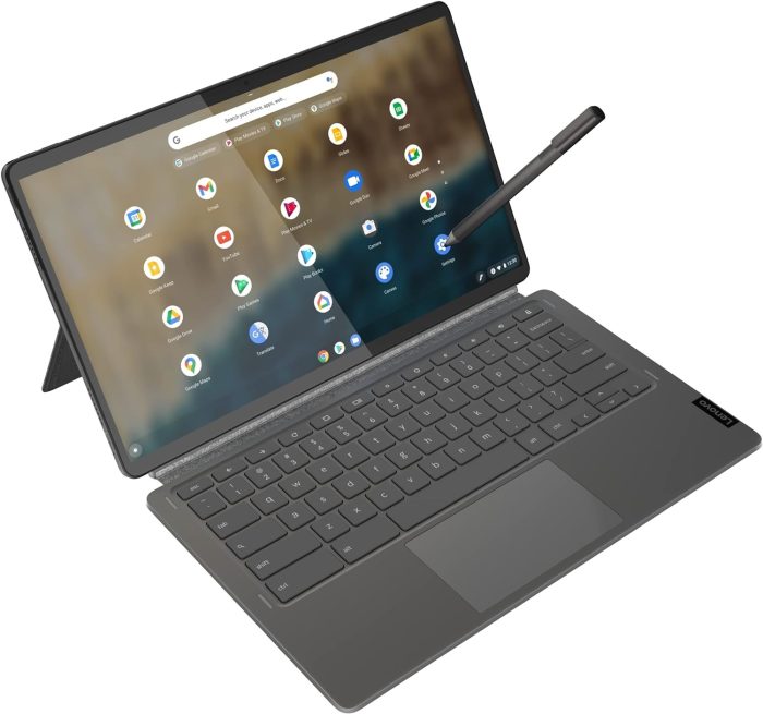 Lenovo Chromebook IdeaPad Duet 3 tablet 2 w 1, wyświetlacz dotykowy 2K 10,9", Qualcomm Snapdragon 7c Gen 2, 4 GB RAM, dysk SSD